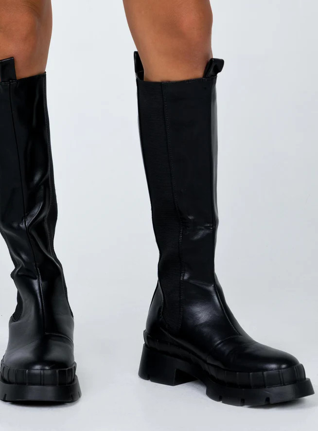 Douglas Boots Black | Princess Polly US