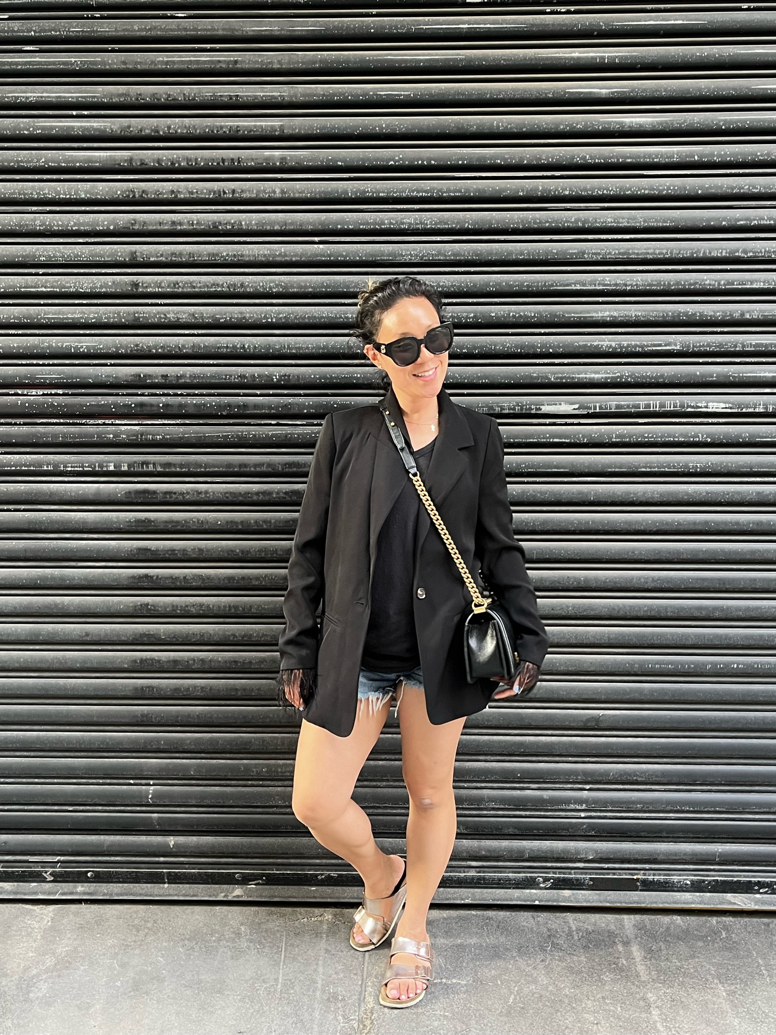 Warm weather uniform. Blazer and denim shorts. Easy style. Easy outfit.

#LTKunder50 #LTKswim #LTKtravel