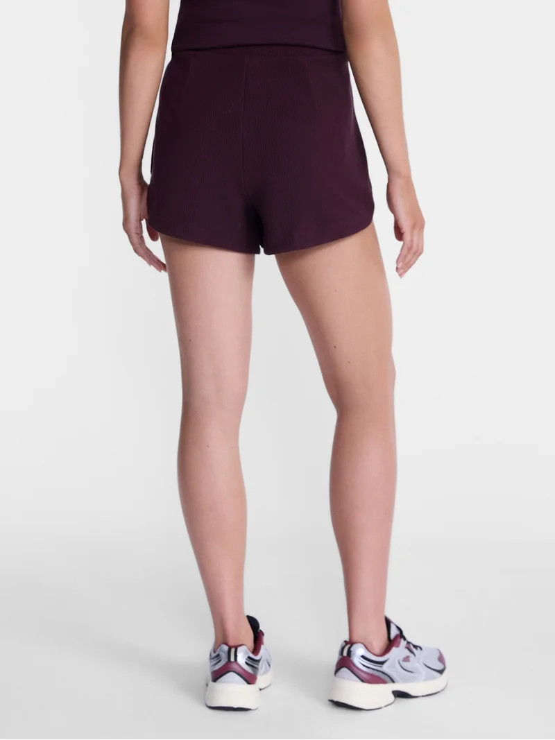 Avia Women's and Women's Plus Ribbed Ottoman Lounge Shorts, 4.25'' Inseam, Sizes XS-4X | Walmart (US)