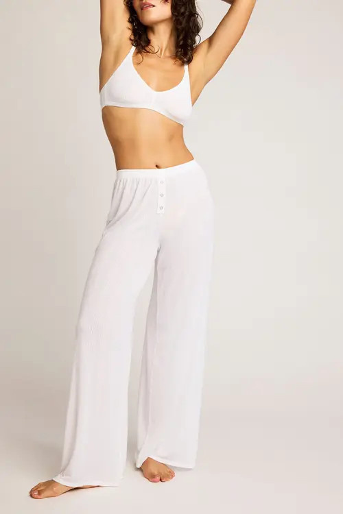 Negative Underwear Whipped Track Pant in White at Nordstrom, Size Large | Nordstrom