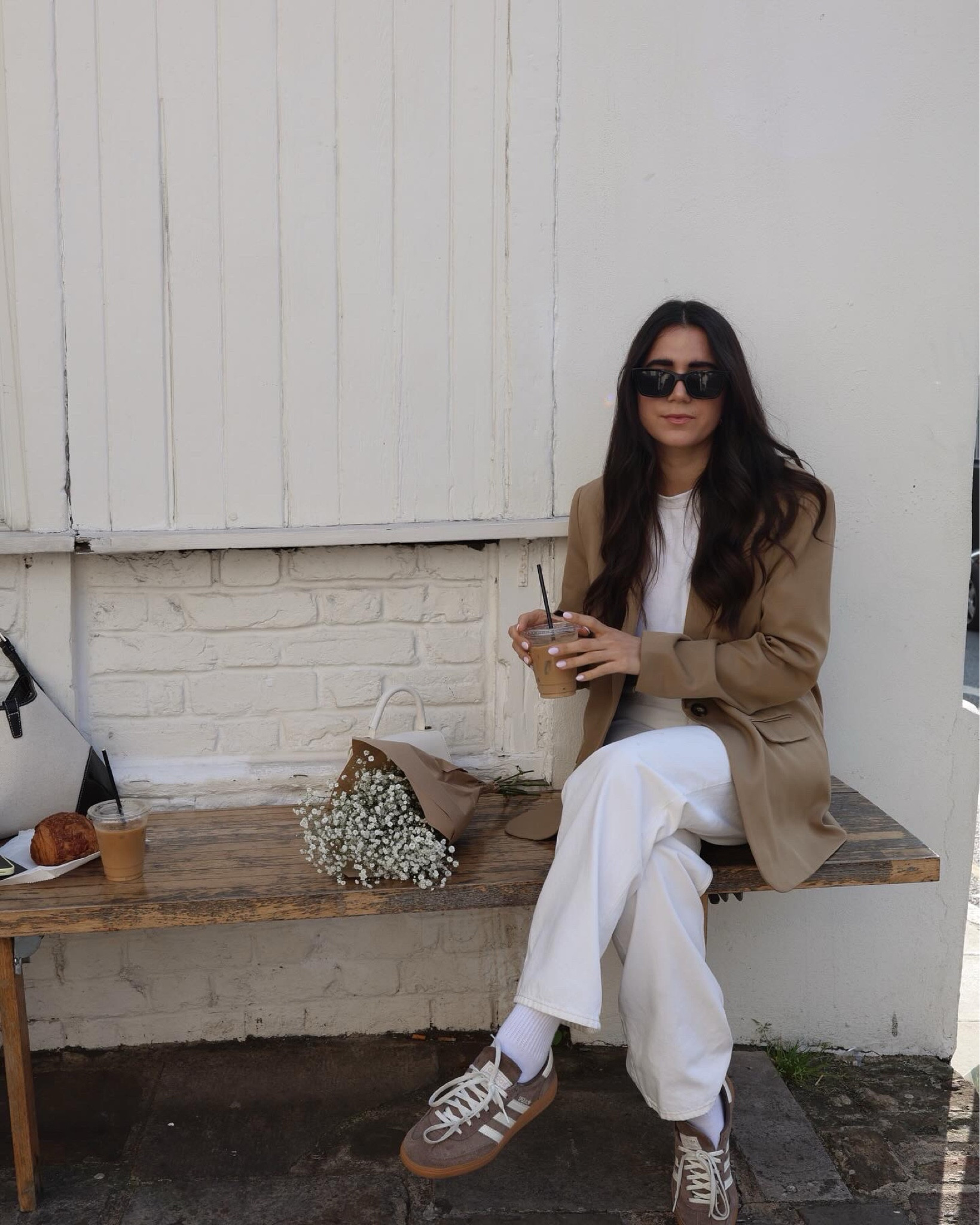 Neutral weekend / work outfit! 
An example of what I would wear to the office! 
Work style, outfit, white jeans, Abercrombie, asos, adidas spezial 

#LTKeurope #LTKworkwear #LTKuk