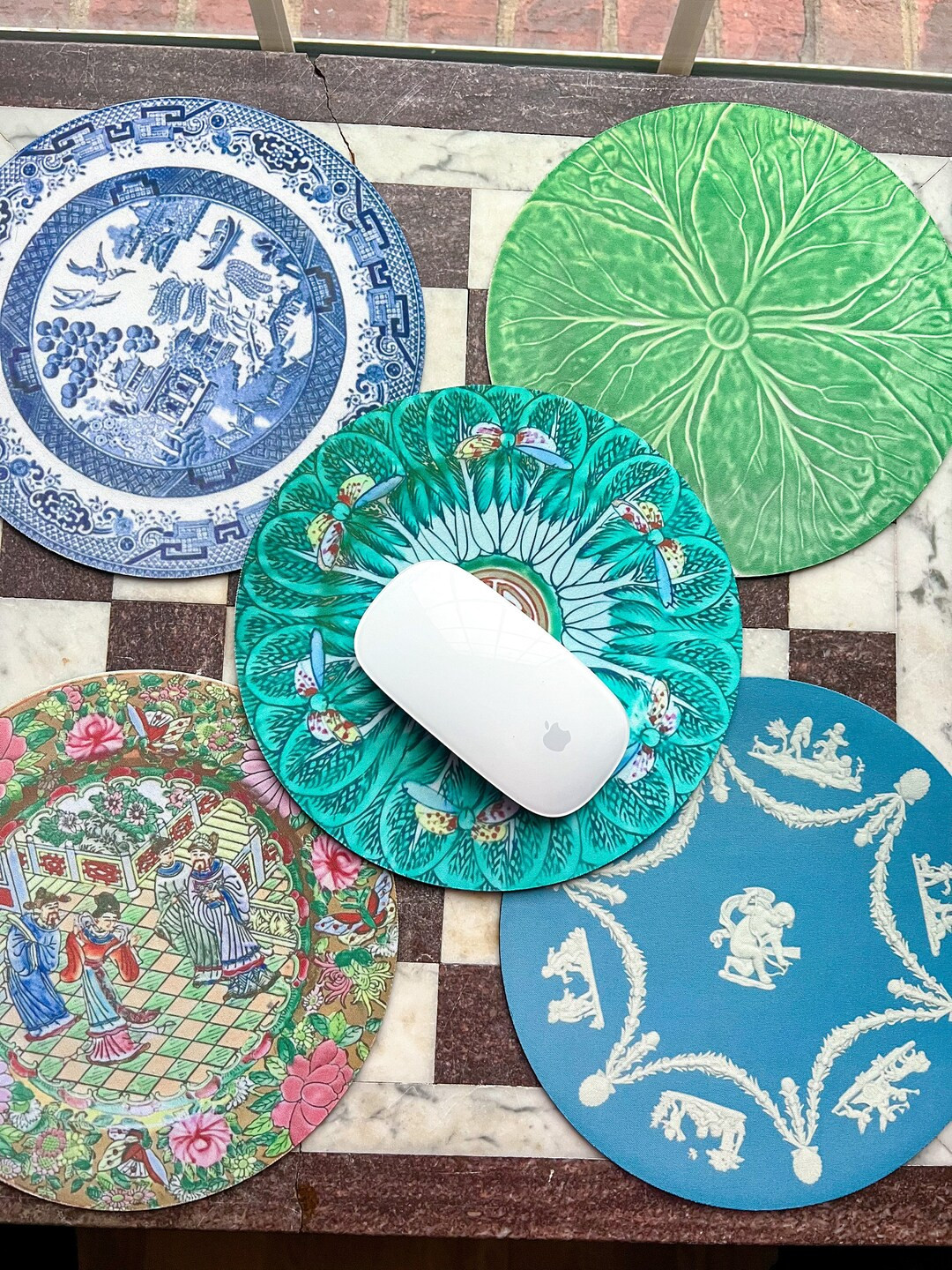 Grandmillennial Chinoiserie Mousepad - Etsy | Etsy (US)