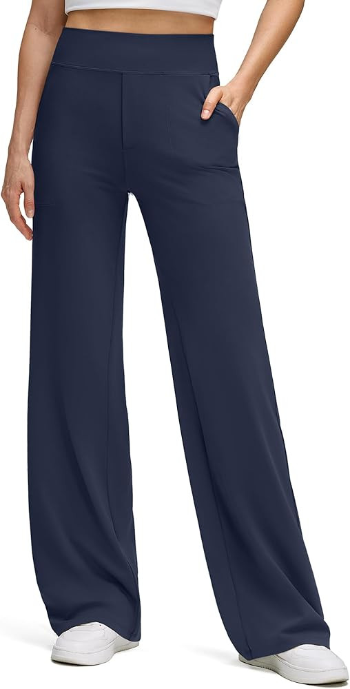 G4Free BareFeel High Stretch Wide Leg Pants for Women Soft Comfy Casual Yoga Pants with Pockets P... | Amazon (US)