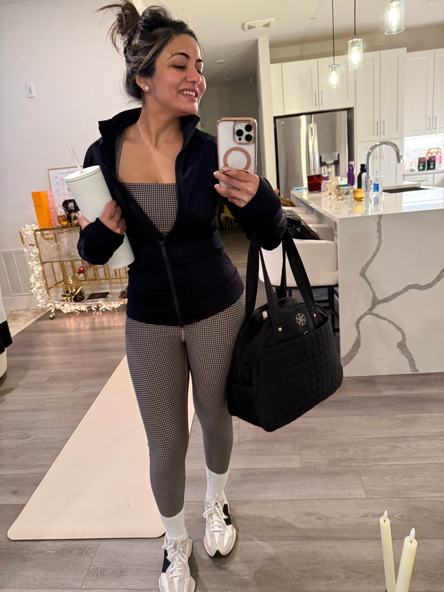 Such a cute workout set!  I couldn’t wait to workout in this.  