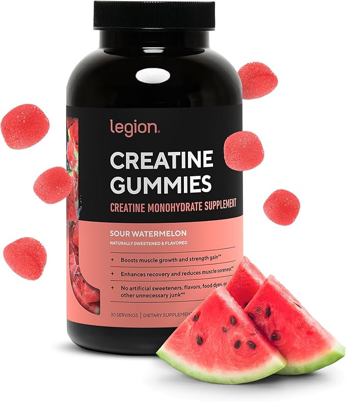 LEGION Creatine Monohydrate Gummies – Clean Chewable Creatine Supplement for Strength, Enduranc... | Amazon (US)
