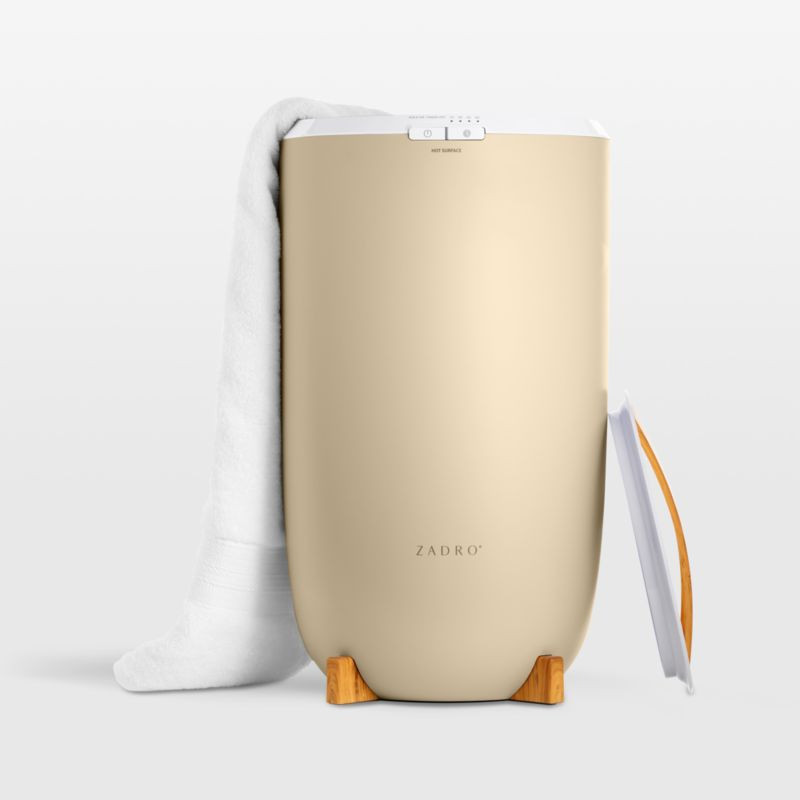 Zadro Aromatherapy Towel Warmer with Diffuser & Lavender Essential Oil + Reviews | Crate & Barrel | Crate & Barrel