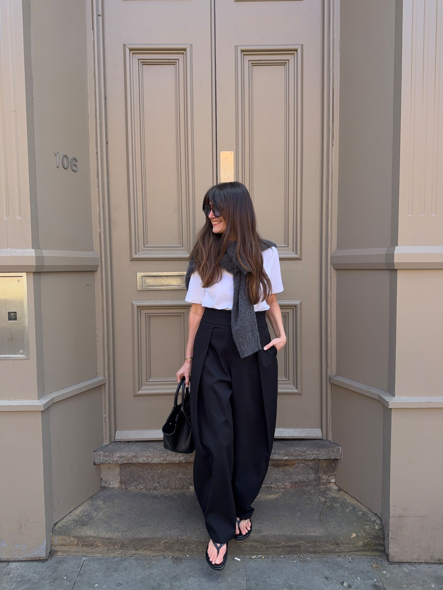 I’m wearing a size M in these trousers. They do come up big but I like that they’re slouchy. I’m usually a 10-12 and I’m
5’6

#LTKspring #LTKuk #LTKworkwear