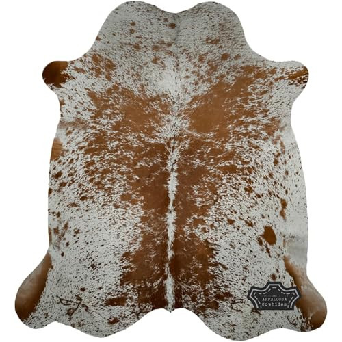 Appaloosa Cowhides Genuine Cowhide Rug - Natural Leather Hide Rugs for Living Room & Area Rug for Bedroom - Real Cowhides Rug for Rustic Home Decor - Brown Speckled Cowhide Rugs Collection, 6x6-7ft | Amazon (US)