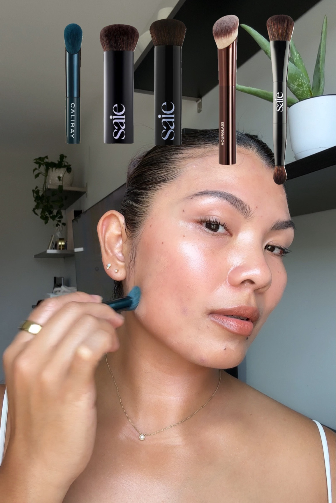 Minimalist makeup brushess