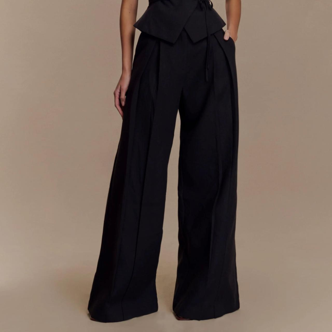 Meshki Women's Trousers - Black/Navy | Depop AU