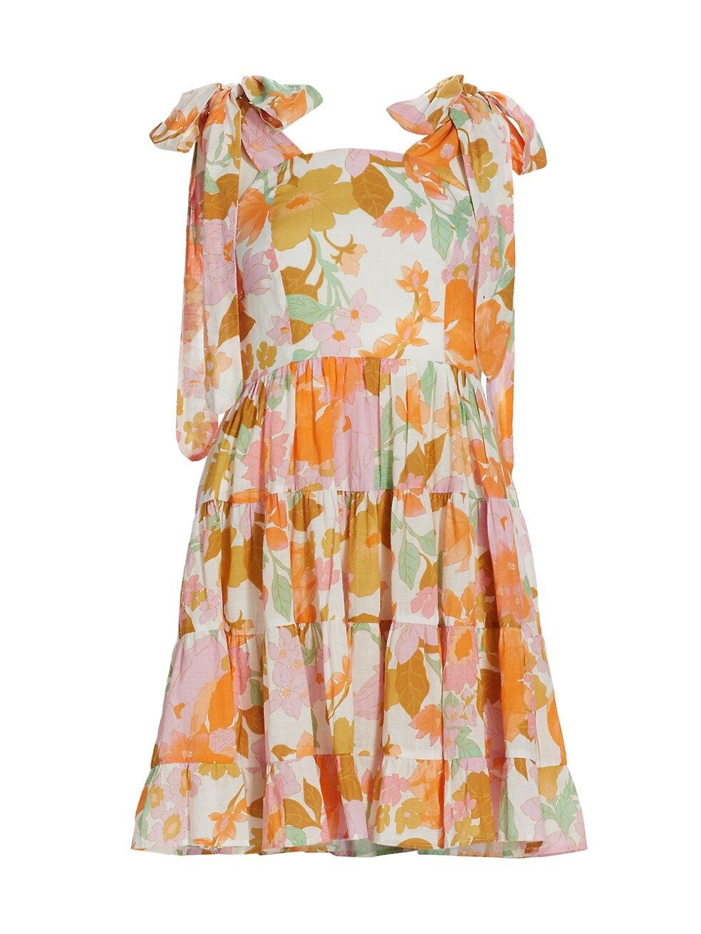 MILLE Kiara Floral Cotton Mini Dress | Saks Fifth Avenue