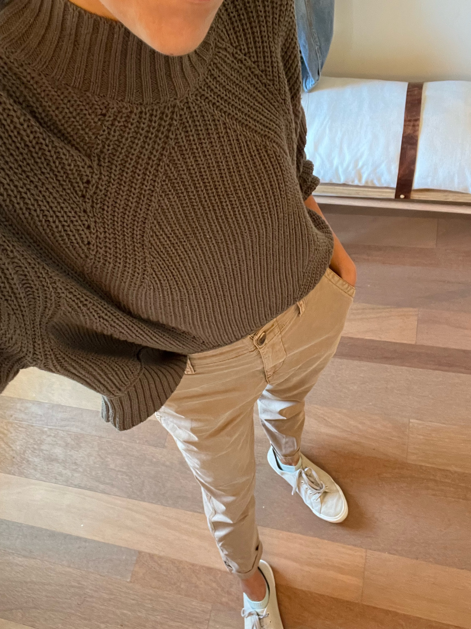 Comfy-casual on the go. These classic pants are a staple in my wardrobe.  Exact pants linked below. Similar sweater and sneakers linked.

#LTKstyletip #LTKsalealert #LTKfamily