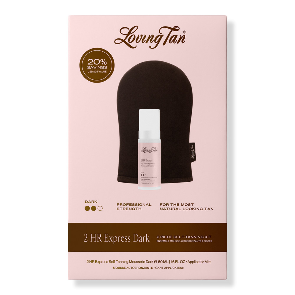 Loving Tan 2 HR Express Dark 2 Piece Self-Tanning Kit | Ulta