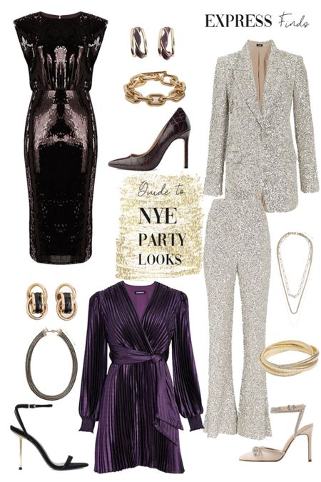 Sequins dresses New Year’s Eve outfits NYE outfit ideas two piece sequin pants suit set purple dress velvet dresses 

#LTKunder100 #LTKSeasonal #LTKHoliday