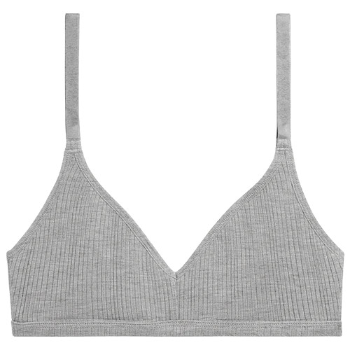 Whipped Non-Wire Bra in Heather Grey | Negative Underwear