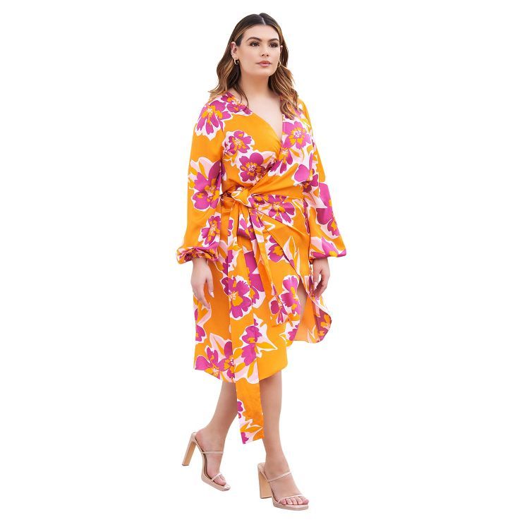 Rebdolls Women's Midi Wrap Dress | Target