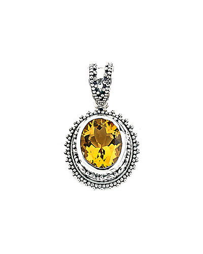 Silver 3.98 ct. Citrine Pendant | Gilt & Gilt City