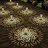 gardencave 6 Pack Solar Lights Outdoor Garden Decorative Solar Garden Lights with Warm Light Wate... | Amazon (US)