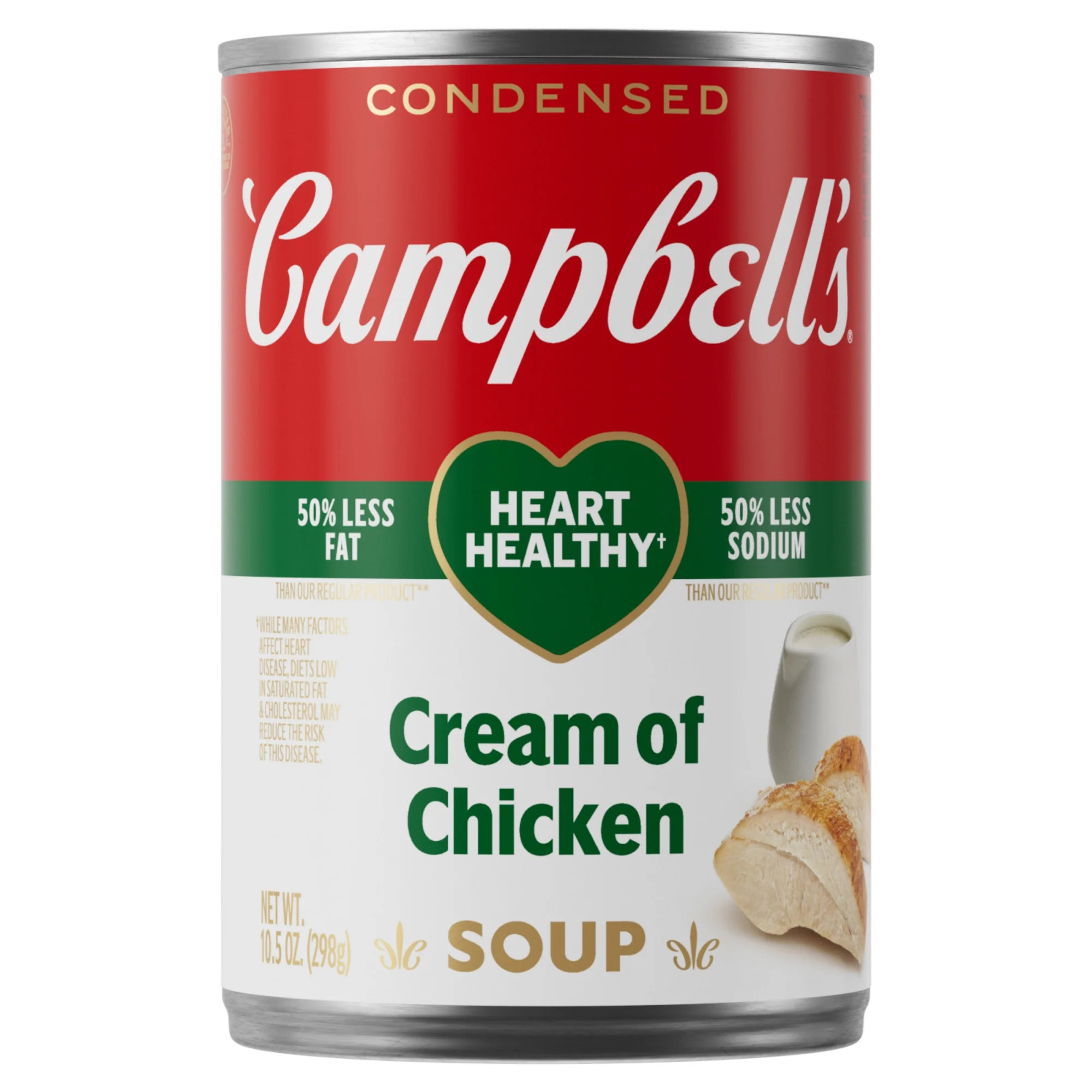 Campbell's Condensed Heart Healthy Cream of Chicken Soup, 10.5 oz Can | Walmart (US)