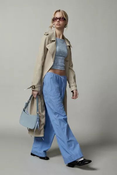 BDG Joey Poplin Wide-Leg Pant | Urban Outfitters (US and RoW)