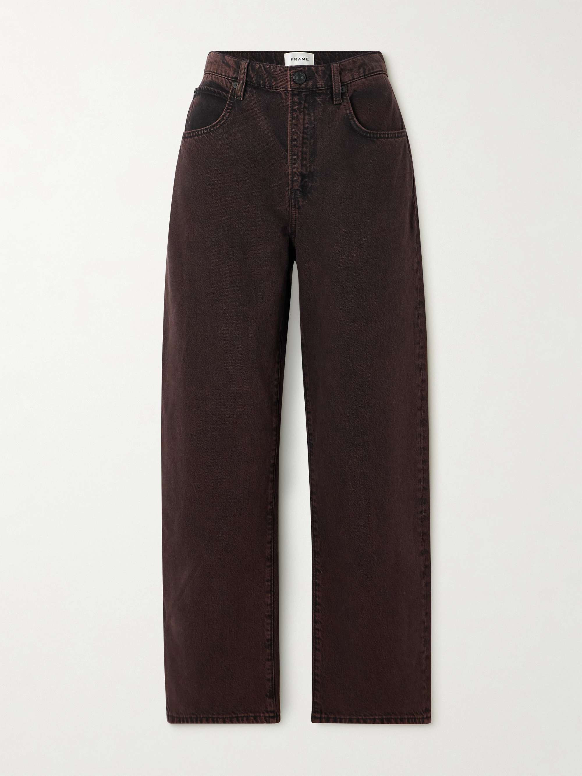 FRAMELong Barrel high-rise wide-leg jeans | NET-A-PORTER (US)