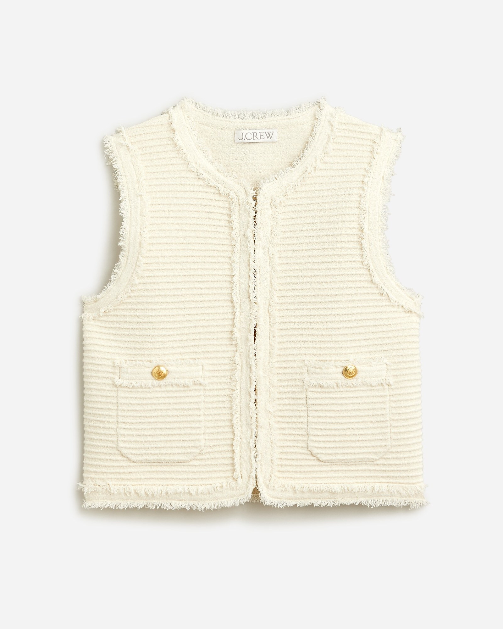 Textured vest in fine bouclé | J. Crew US