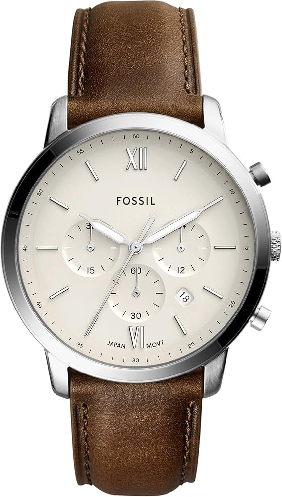 Fossil Men's Watch, Neutra Quartz Stainless Steel Chronograph Watch for Men | Amazon (US)