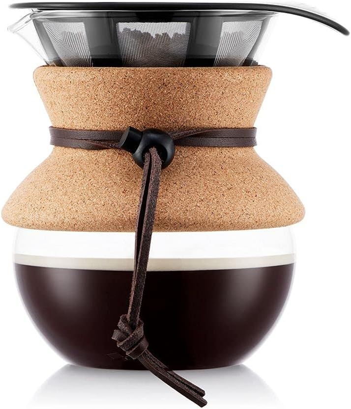 Bodum Pour Over Coffee Maker, 17 Ounce, .5 Liter, Cork Band | Amazon (US)
