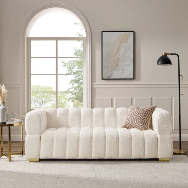 Makirah 85.04'' Upholstered Sofa | Wayfair North America