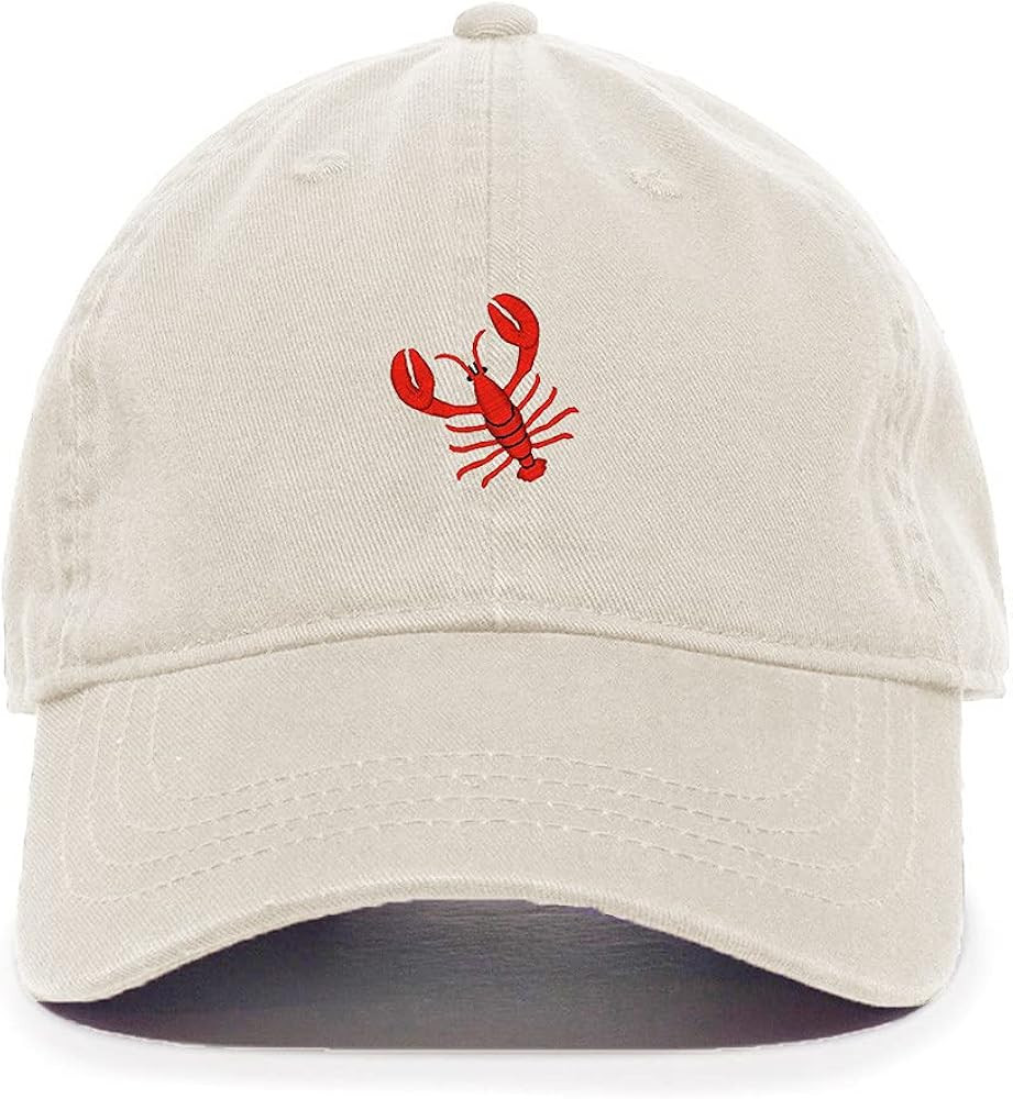 Tech Design Lobster Baseball Cap Embroidered Cotton Adjustable Dad Hat | Amazon (US)