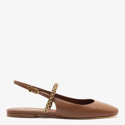Georgina Milanina Ballet Flat In Beige Raffia | Larroude