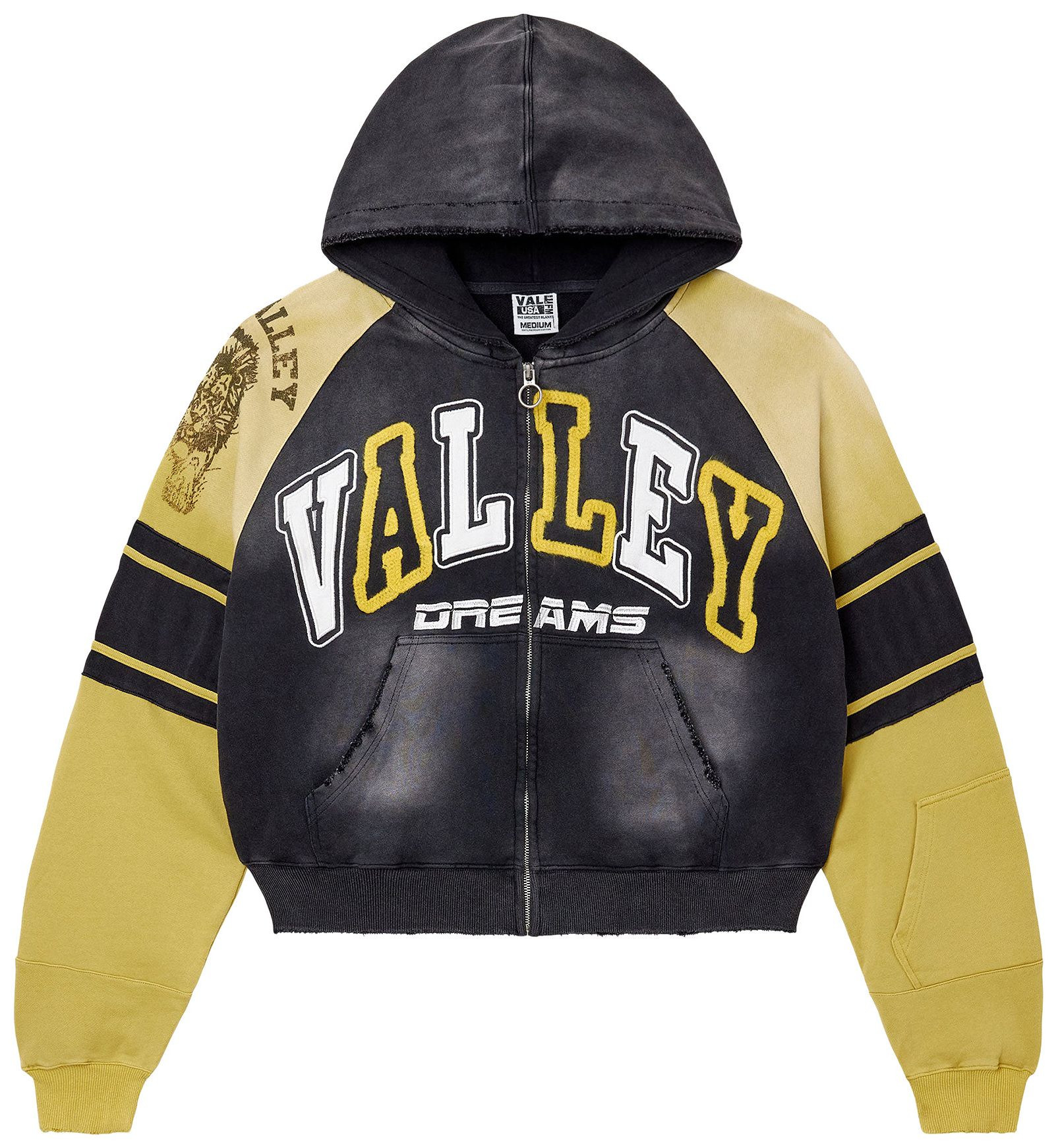 Vale Forever Lethal Zip Up 'Black/Yellow' | GOAT