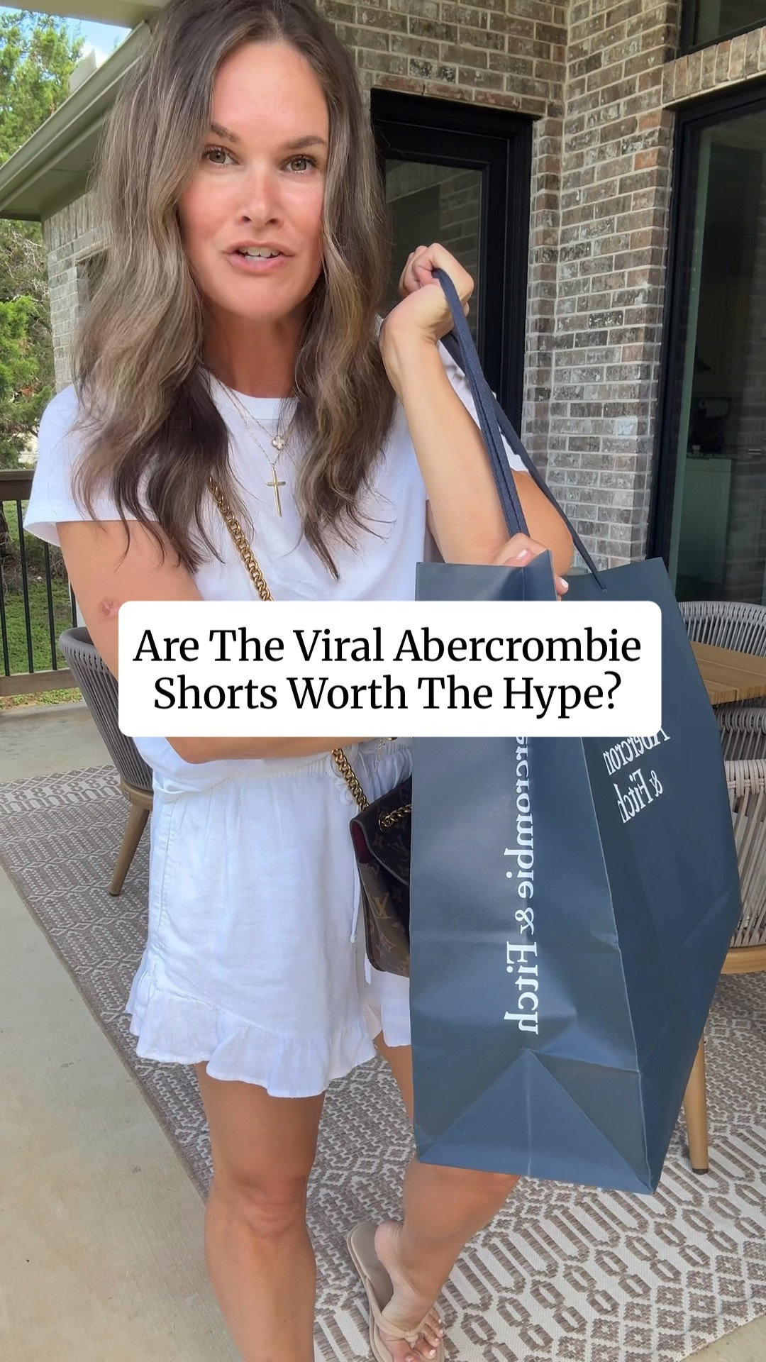 I think I just found the denim shorts of the summer. 👏 LIKE  and comment “DENIM SHORTS” for deets. I went up a size for a looser fit! And got the regular. Curve love also available for extra booty, thigh. These Abercrombie shorts are comfortable, flattering, don’t ride up, and actually pass the sit-down test. If you’ve been on the hunt for mom-friendly denim shorts, save this one for later. #summeroutfit

#LTKSaleAlert #LTKootd #LTKmomlife