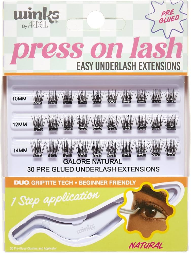 Ardell Winks Press On Eyelash Extensions, Natural - DIY Lash Clusters, 30 Individual Lashes, Natu... | Amazon (US)