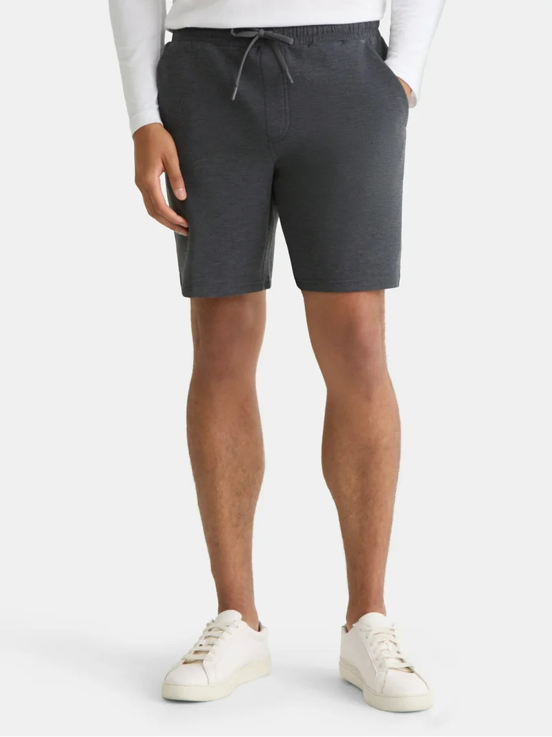 Athletic Works Men's and Big Men's Fusion Double Knit Shorts 8" Inseam, Sizes S-5XL | Walmart (US)