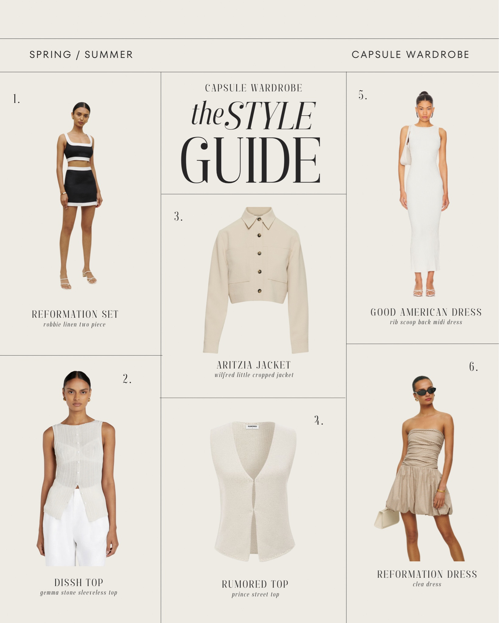 Spring/summer capsule wardrobe 

#LTKstyletip