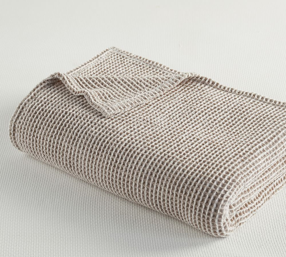 Waffle Weave Blanket, Neutral, King/Cal. King | Pottery Barn (US)