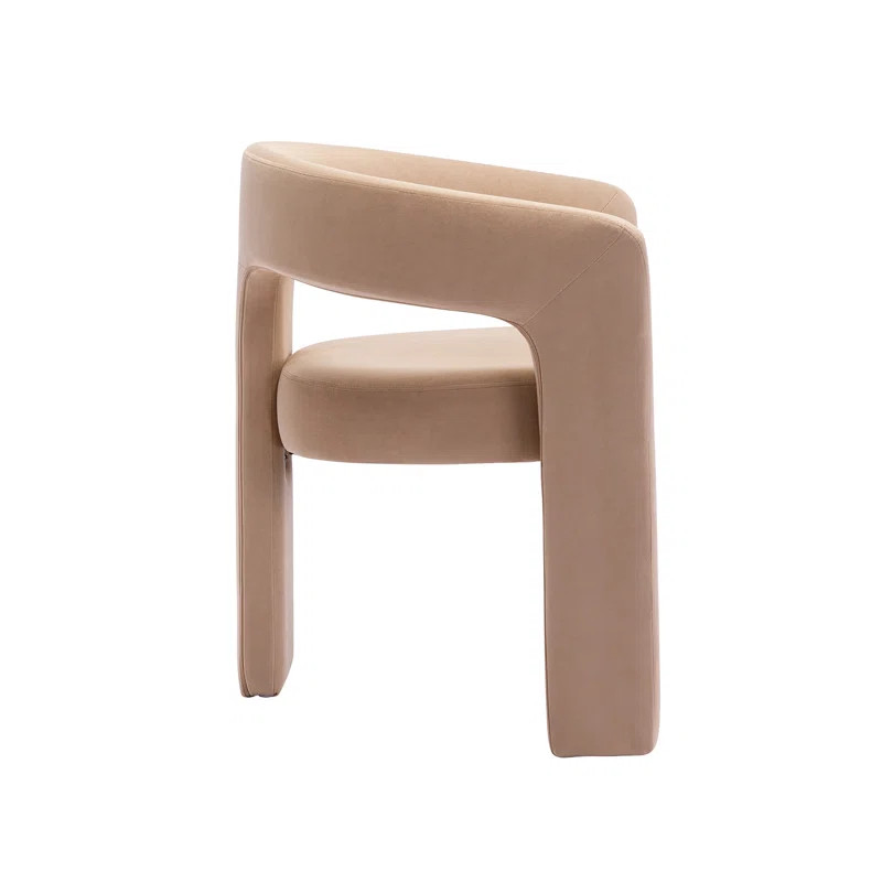 Modern Dining Chairs Barrel Dining Chair Upholstered Dining Room Chair with Arm Comfy Accent Side... | Wayfair North America