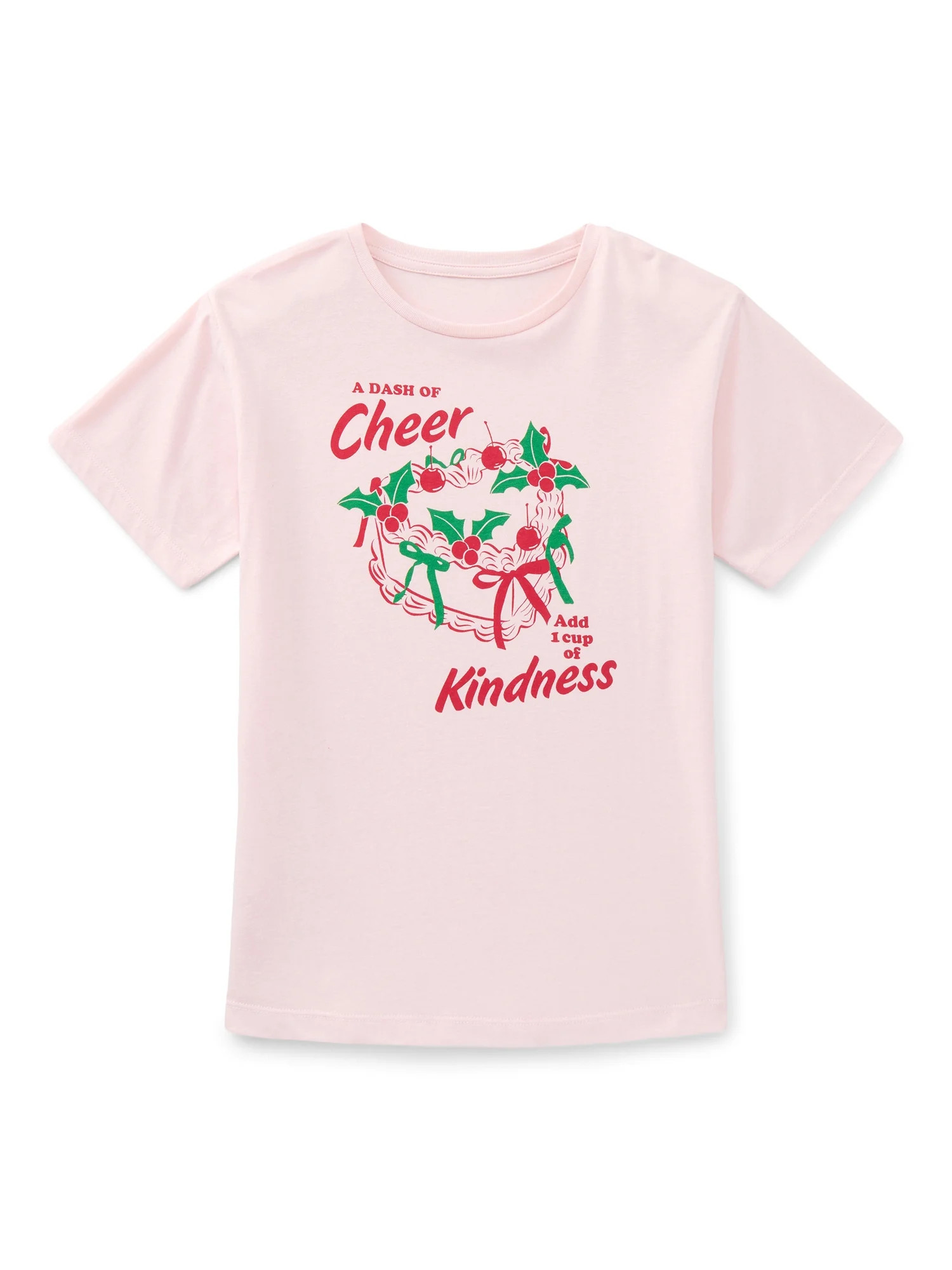 Wonder Nation Girls Cake Mix Graphic Tee with Short Sleeves, Sizes 4-18 | Walmart (US)