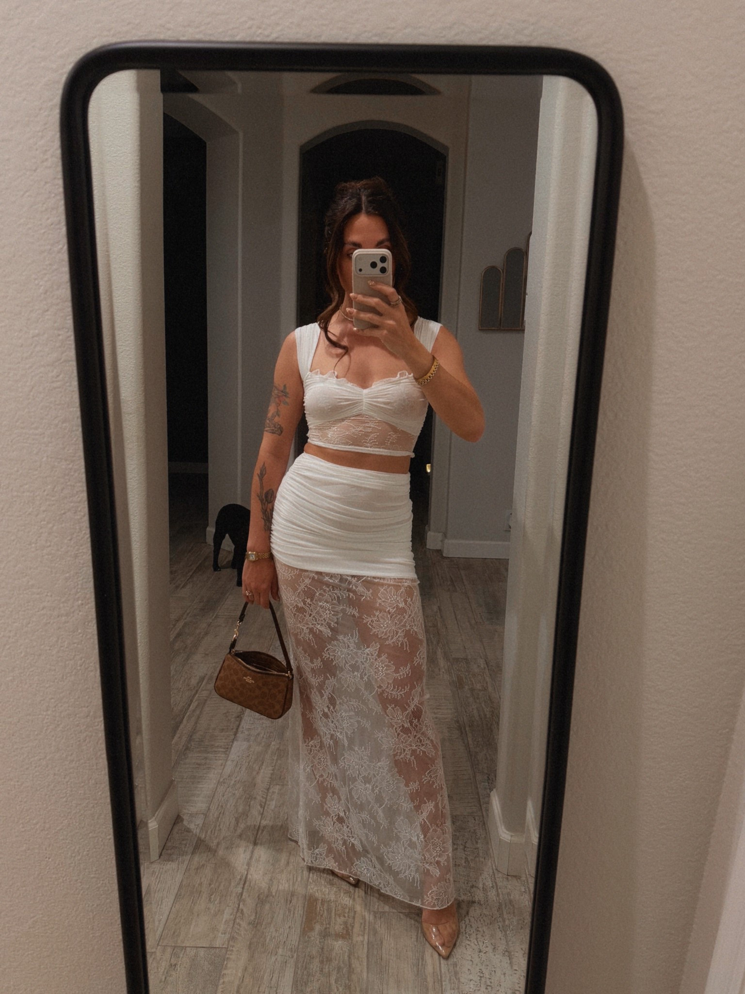 OOTN | MESHKI | going out set | white lace 

#LTKSeasonal #LTKPetite