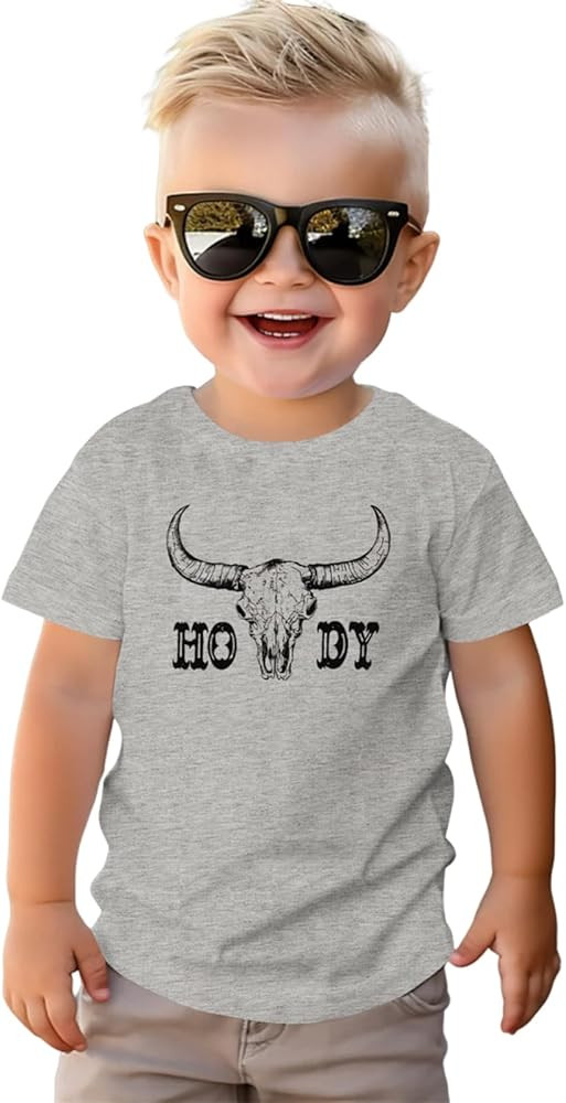 CM C&M WODRO Toddler Boy Girl Howdy Shirt Rodeo Cowboy T-Shirt Retro Western Graphic Tee Kid Funn... | Amazon (US)