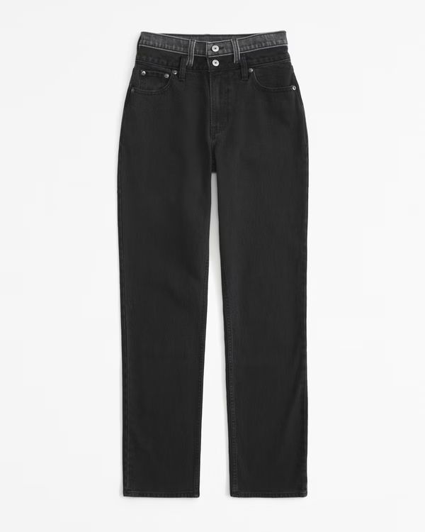 Curve Love Ultra High Rise 90s Straight Jean | Abercrombie & Fitch (US)