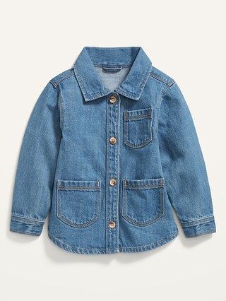 Jean Workwear Chore Jacket for Toddler Girls | Old Navy (US)