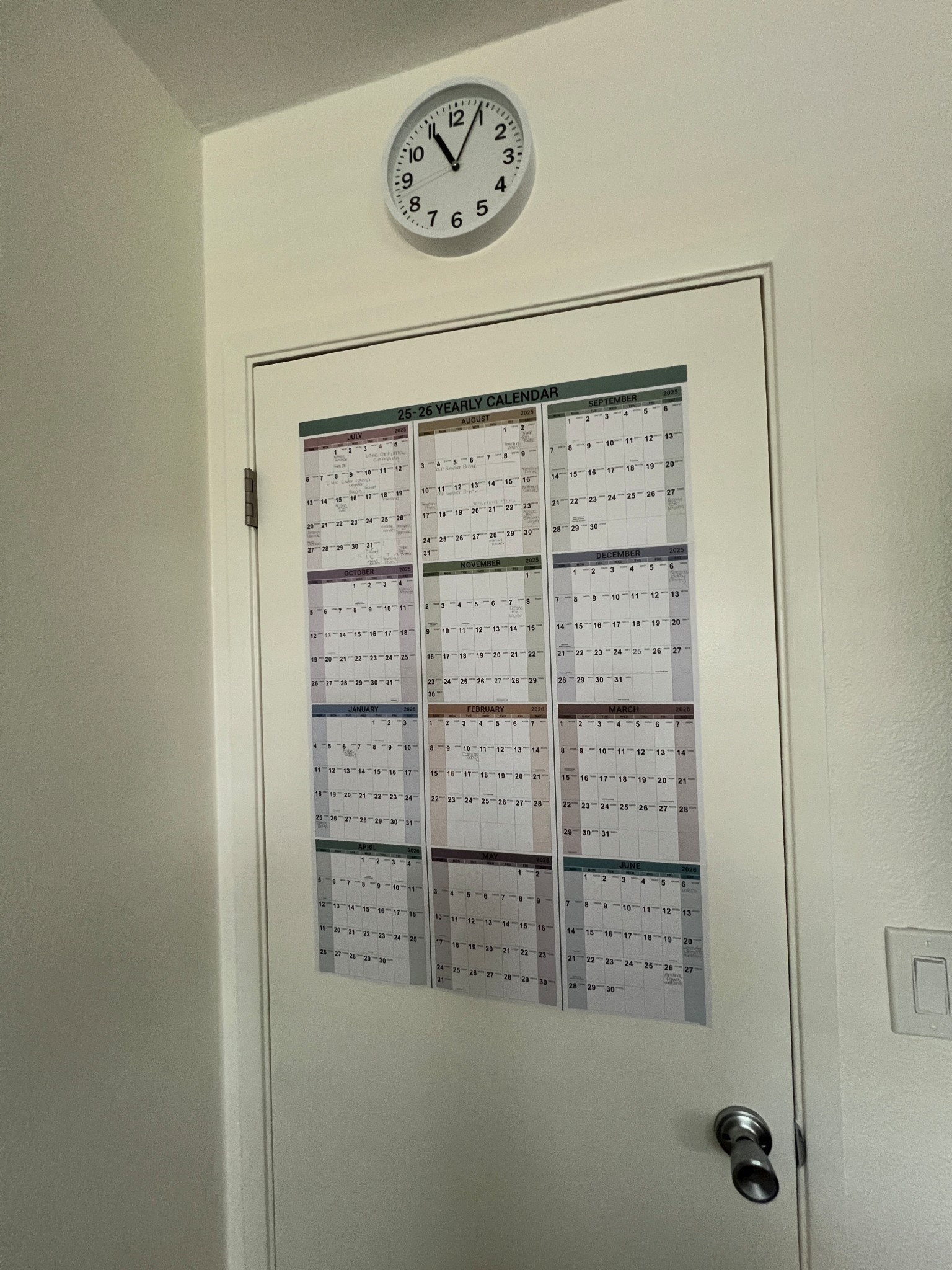 Yearly calendar! So glad I got this!!!! 