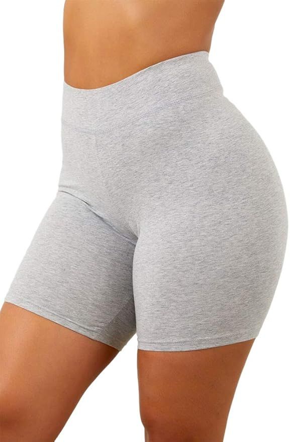Aurgelmir Women's Workout Shorts High Waist Booty Gym Yoga Pants Butt Lifting Sports Leggings Bas... | Amazon (US)