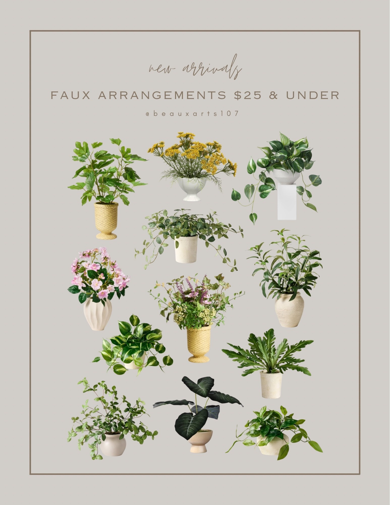 These cut faux potted plants and arrangements for $25 and under!

#LTKSaleAlert #LTKFindsUnder50 #LTKHome