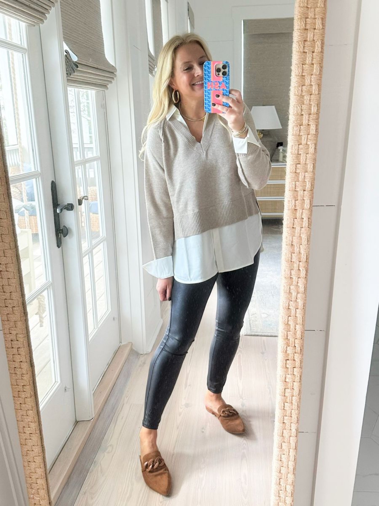 Cutest layered sweater for fall. Wearing size small. It’s so cute with faux leather spanx or jeans or work pants! Code FANCY10 for 10% off 

#LTKSeasonal #LTKsalealert #LTKstyletip