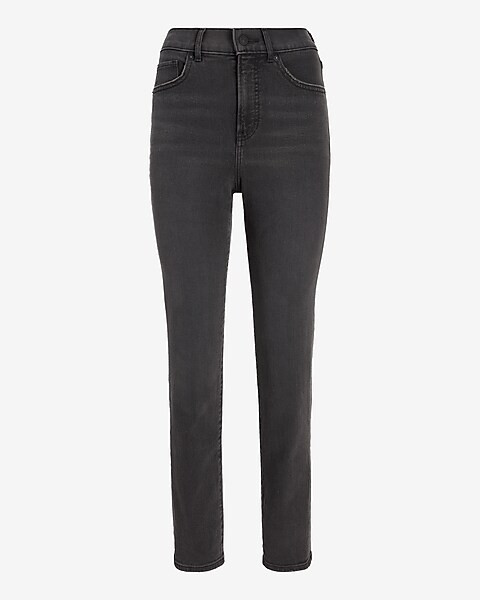 High Waisted Black Slim Jeans | Express