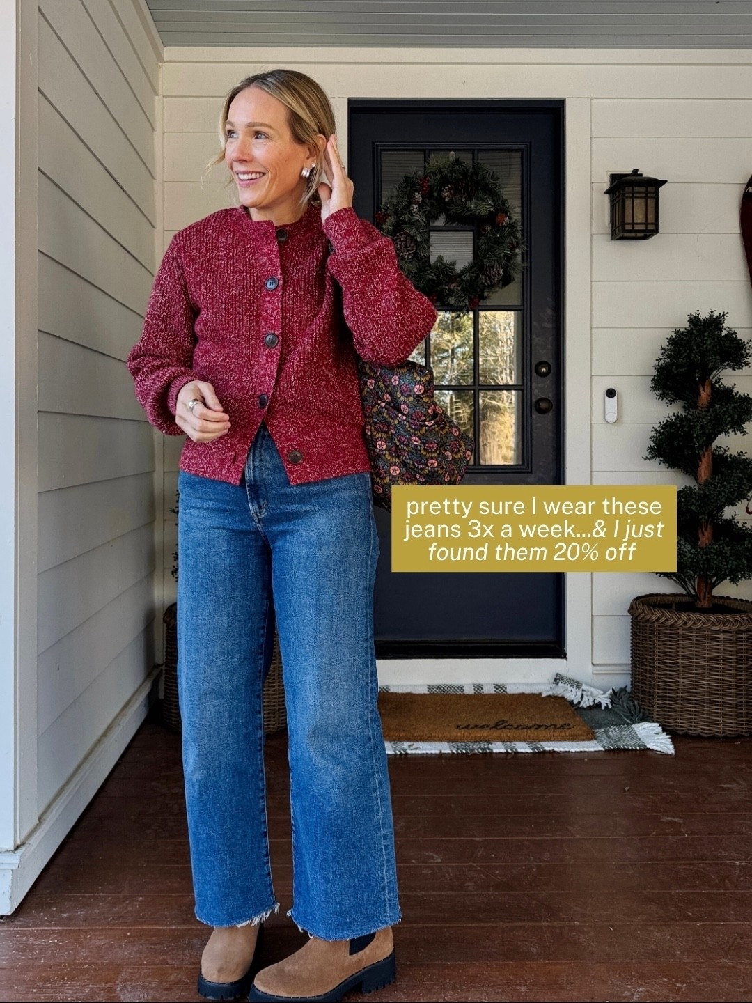 Found my most worn agolde jeans are 20% off, perfect with boots now & with flats/sandals in warmer temps. Fit true to size, crop length (I’m 5’3”) AND my water resistant boots are on sale this weekend code winterready ~ fit true to size 

xo, Claire 

#LTKSaleAlert #LTKOver40 #LTKootd