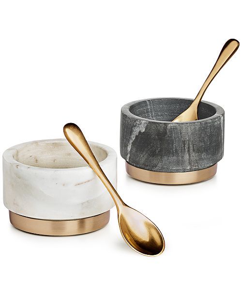 Hotel Collection Modern Marble Condiment Bowls, Set of 2, Created for Macy's & Reviews - Servewar... | Macys (US)